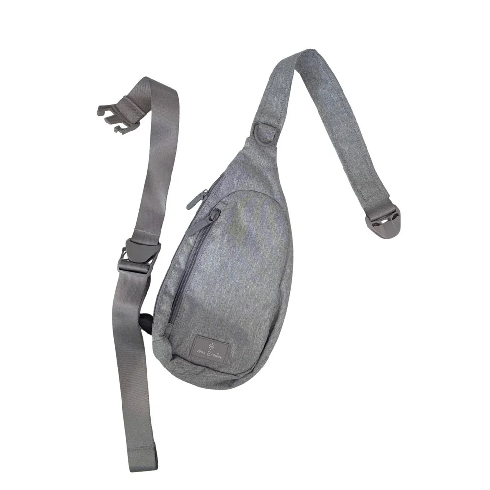 Vera Bradley ReActive Mini Sling Backpack Heather Gray‎ Recycled Crossbody Bag
